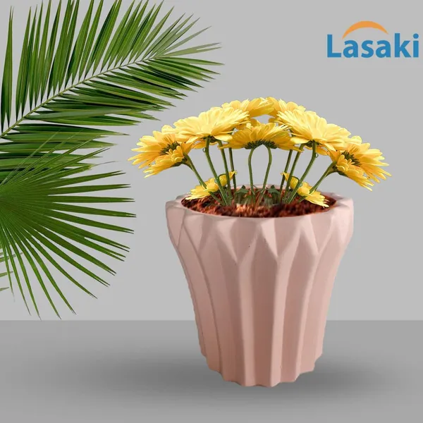 Flory_Pink_Ceramic_Pots_For_Indoor_Plants,_Planters,Gamla,Outdoor,Balcony,Home,Round,Garden,_Office_Decor,Succulent(H_-_14_X_D_-_15_Cm)