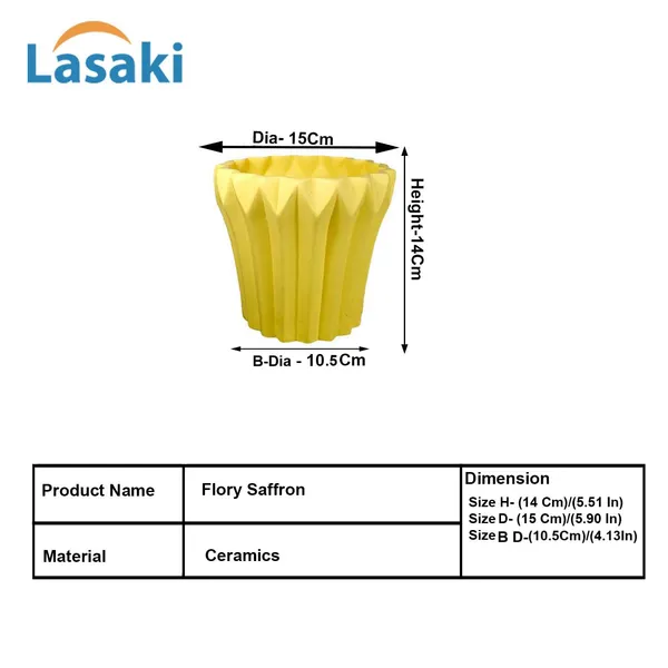 Flory_Saffron_Ceramic_Pots_For_Indoor_Plants,_Planters,Gamla,Outdoor,Balcony,Home,Round,Garden,_Office_Decor,Succulent(H_-_14_X_D_-_15_Cm)