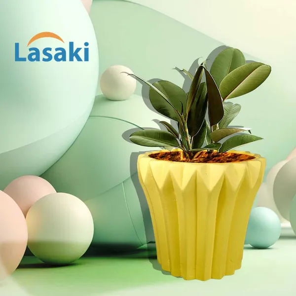 Flory_Saffron_Ceramic_Pots_For_Indoor_Plants,_Planters,Gamla,Outdoor,Balcony,Home,Round,Garden,_Office_Decor,Succulent(H_-_14_X_D_-_15_Cm)