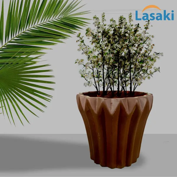 Flory_Truffle_Ceramic_Pots_For_Indoor_Plants,_Planters,Gamla,Outdoor,Balcony,Home,Round,Garden,_Office_Decor,Succulent(H_-_14_X_D_-_15_Cm)