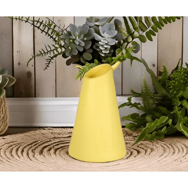 Voltra_Saffron_Ceramic_Flower_Vase_For_Living_Room,_Bedroom,_Dining_Table,_Home_Decoration,_Artificial_Flowers_(D-_11_X_H_-_16.5_Cm)