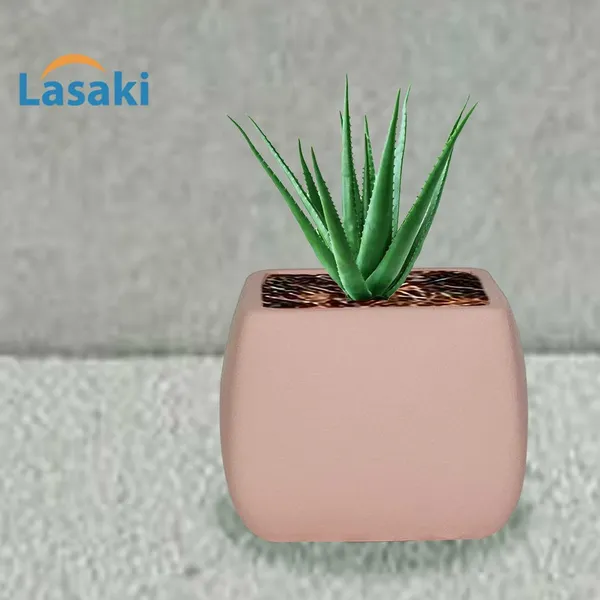 Nebi_Pink_Ceramic_Pots_For_Indoor_Plants,_Planters,Gamla,Outdoor,Balcony,Home,Round,Garden,_Office_Decor,Succulent(L_-_9.5_X_W_-_9.5_X_H_-_8_Cm)