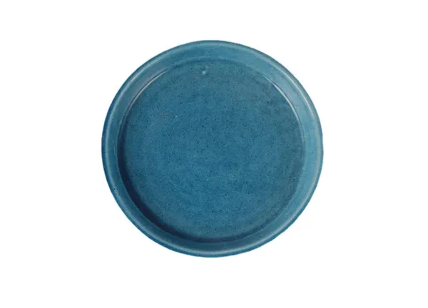Circular_Plate_Tray_(Set_Of_Two)_Ceramic_Pots_For_Indoor_Plants,Planters,Flower,Gamla,Outdoor,Succulent(Color:Blue_Lt_405)_Cir002