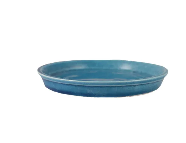 Circular_Plate_Tray_(Set_Of_Two)_Ceramic_Pots_For_Indoor_Plants,Planters,Flower,Gamla,Outdoor,Succulent(Color:Blue_Lt_405)_Cir002