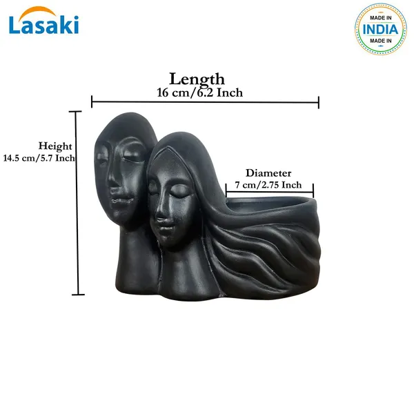 Couple_Black_Ceramic_Pots_For_Indoor_Plants,_Planters,_Flower,_Pots,_Gamla,_Outdoor,_Balcony,_Home,_Garden,_Office_Decor,_Succulent_Pot(L_-_16_X_W_-_10_X_H_-_14.5_Cm)
