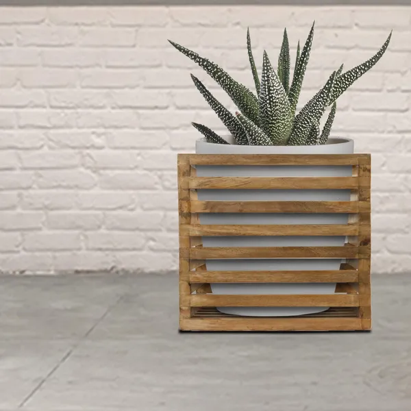 Wooden_Plant_Stand_Flower_Pots_-_Holds_Up_To_Dia_14_Cm_For_Indoor_Outdoor_Balcony_House_Garden_Patio_Holders_For_Pots_&_Plants_(20.5_Cm_X_20.5_X_18_Cm)_(Wow_8_Inch_Set_Of_2)