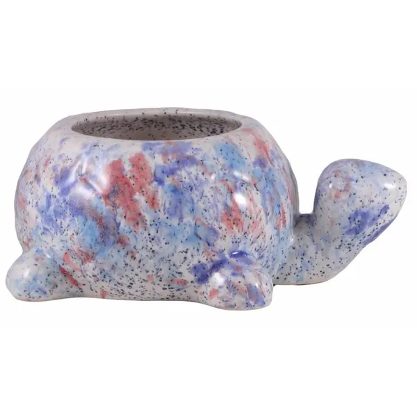 Tortoise_Ceramic_Pots_For_Indoor_Plants,Planters,Flower_Pot,Gamla_For_Indoor,Outdoor,Balcony,Home,Garden,Office_Decor,Succulent_Pot(Color:Multi)(L:19.5_Cm,W:13.5_Cm,H:7_Cm)