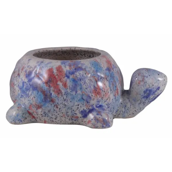 Tortoise_Ceramic_Pots_For_Indoor_Plants,Planters,Flower_Pot,Gamla_For_Indoor,Outdoor,Balcony,Home,Garden,Office_Decor,Succulent_Pot(Color:Multi)(L:19.5_Cm,W:13.5_Cm,H:7_Cm)