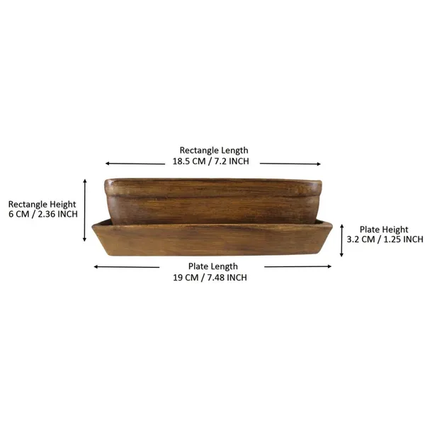 Rectangle_With_Tray_Plate_Ceramic_For_Indoor_Plants,Planters,Flower,Gamla_For_Outdoor,Balcony,Home,Garden,Office_Decor,Bonsai_Pot,Succulent_Pot(Antique,Plate:Antique)