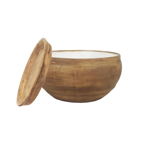 Bowl_Small_Antique_With_Plate_Antique_R4_Ceramic_Pots_For_Indoor_Plants,Planters,Flower,Gamla,Outdoor,Home,Garden,Decor,Succulent(Bowl-H-8Cmxd-15Cm,Plate-H-2Xd-13Cm)