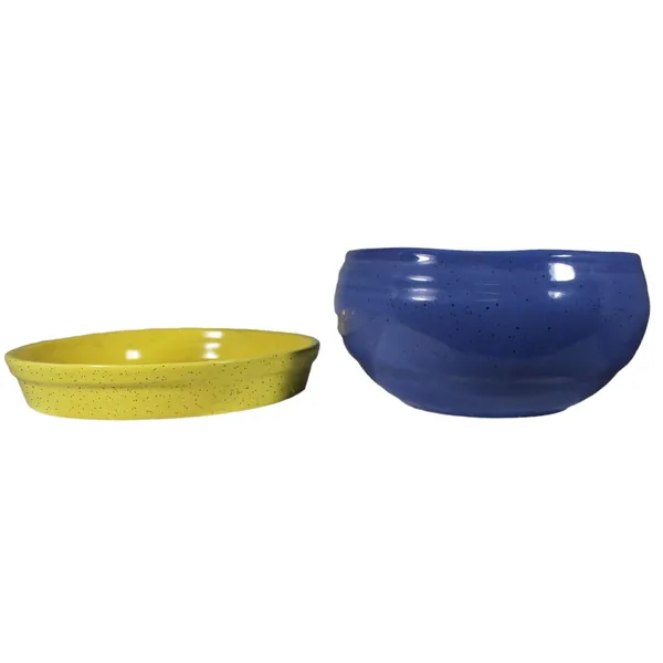 Bowl_With_Tray_Plate_Ceramic_Pots_For_Indoor_Plants,Planters,Flower_Pot,Gamla_For_Indoor,Outdoor,Balcony,Home,Garden,Office_Decor,Succulent_Pot(Multicolour)(D:13_Cm,H:7_Cm)