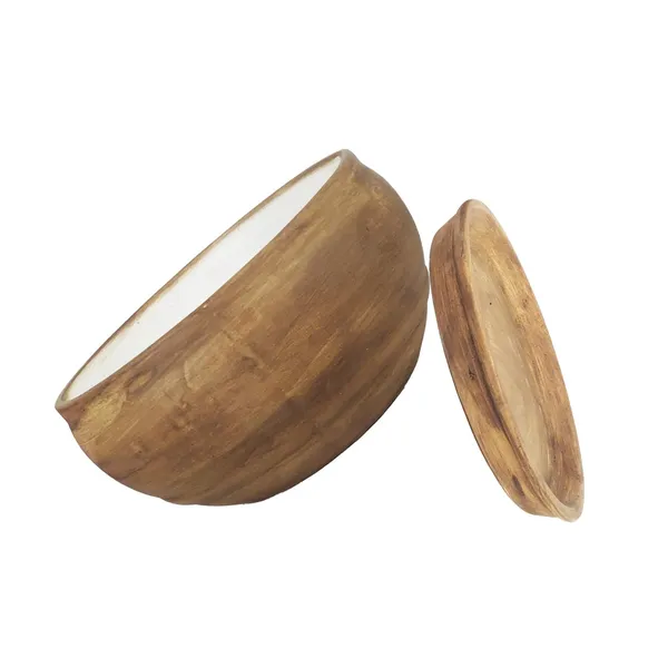 Bowl_Small_Antique_With_Plate_Antique_R4_Ceramic_Pots_For_Indoor_Plants,Planters,Flower,Gamla,Outdoor,Home,Garden,Decor,Succulent(Bowl-H-8Cmxd-15Cm,Plate-H-2Xd-13Cm)