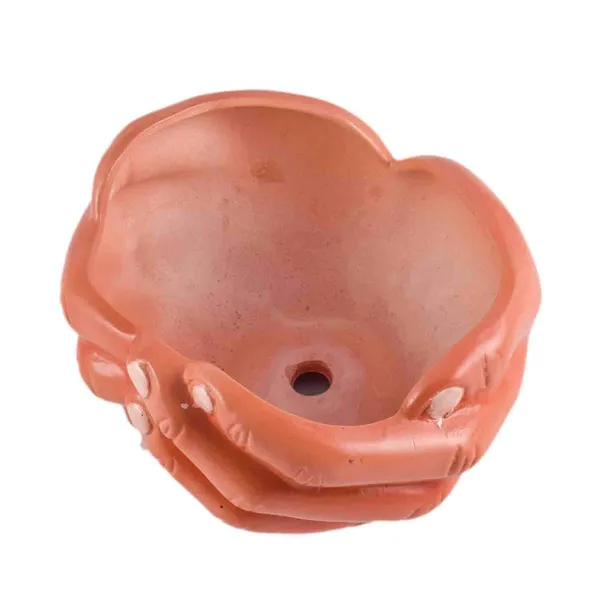 Hand_Ceramic_Flower_Pots_For_Indoor_Plants,Planters,Gamla_For_Outdoor,Balcony,Home,Garden,Office_Decor,Bonsai,Succulent(Handpainted)(L:18_Cm,W:16_Cm,H:9_Cm)