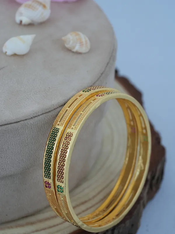 Chic_Gold_Plated_Bangles_for_Daily_Wear_|_Gorgeous_&_Durable