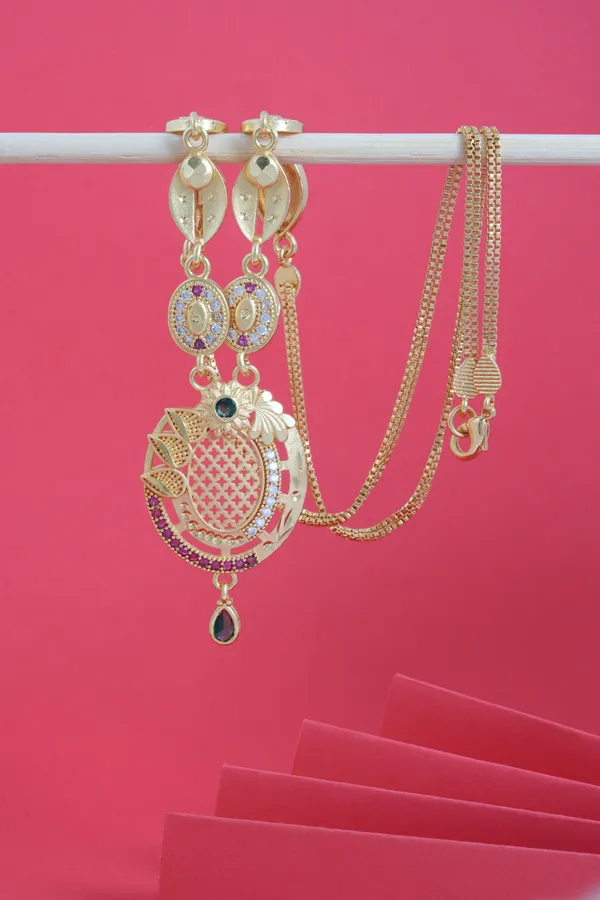 Necklace_Set_Daily_Wear_for_Ladies_with_Earrings_|_Elegant_&_Stylish_Necklace_Set