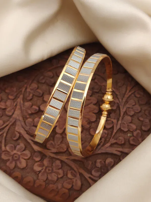 Pack_Of_2_Silver_&_Gold_Braclets_For_Women_&_Girls