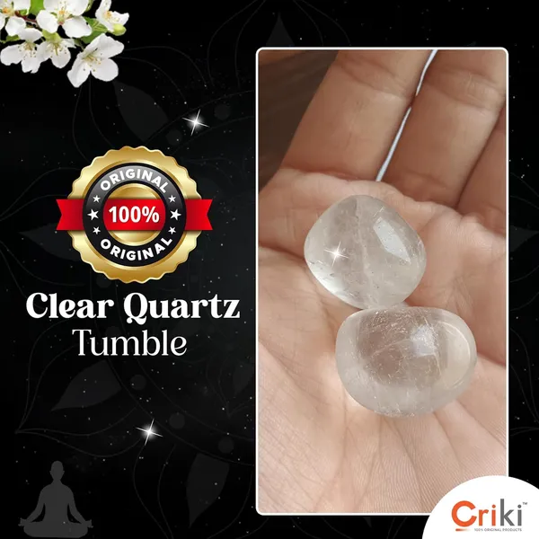 Certified_Clear_Quartz_Tumble_-_Pre-Charged_Clear_Quartz_Crystal_Tumble_For_Positive_Energy,_Optimism,_Reiki_And_Crown_Chakra_Healing,_Vastu,_Focused_Mind_And_Clear_Thinking_-_2_Piece