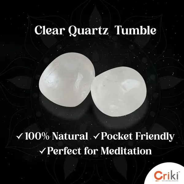 Certified_Clear_Quartz_Tumble_-_Pre-Charged_Clear_Quartz_Crystal_Tumble_For_Positive_Energy,_Optimism,_Reiki_And_Crown_Chakra_Healing,_Vastu,_Focused_Mind_And_Clear_Thinking_-_2_Piece