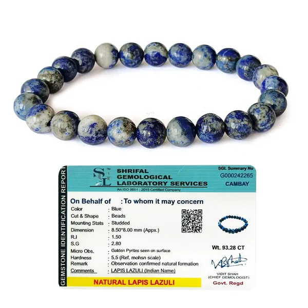 Lapis_Lazuli_Bracelet_-_Original_Blue_Crystal_Bracelet_With_Lab_Certificate_For_Throat_Chakra,_Better_Communication,_Good_Luck_And_Reiki_Healing_-_8_Mm_Beads