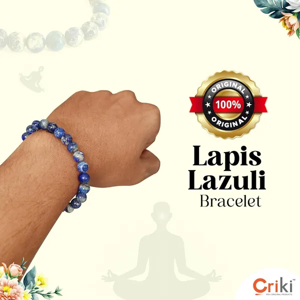 Lapis_Lazuli_Bracelet_-_Original_Blue_Crystal_Bracelet_With_Lab_Certificate_For_Throat_Chakra,_Better_Communication,_Good_Luck_And_Reiki_Healing_-_8_Mm_Beads