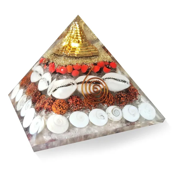 _Laxmi_Pyramid_-_Certified_Original_Laxmi_Orgonite_Pyramid_With_Shri_Yantra,_Gomti_Chakra,_Rudraksha_Beads,_White_Kauri,_And_Ratti_Seeds_For_Money,_Prosperity,_And_Spiritual_Connection
