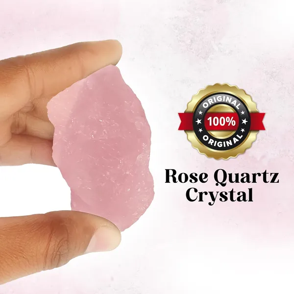 _Original_Rose_Quartz_Raw_Crystal_Healing_Rough_Stone_For_Love,_Relationship,_Manifestation,_Meditation,_Positivity,_Happiness_And_Reiki_Healing_-_2_Piece