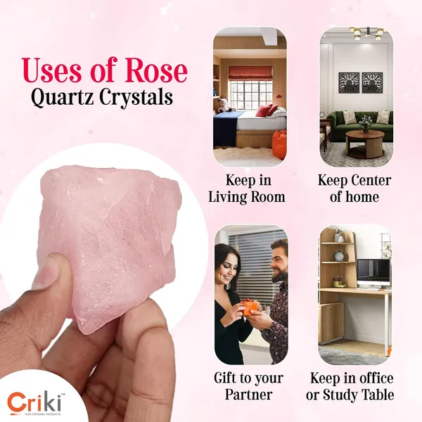 _Original_Rose_Quartz_Raw_Crystal_Healing_Rough_Stone_For_Love,_Relationship,_Manifestation,_Meditation,_Positivity,_Happiness_And_Reiki_Healing_-_2_Piece