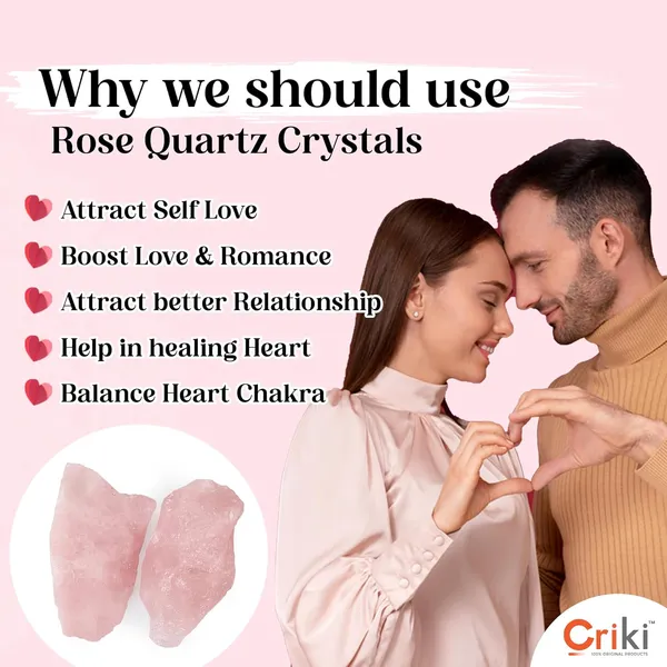 _Original_Rose_Quartz_Raw_Crystal_Healing_Rough_Stone_For_Love,_Relationship,_Manifestation,_Meditation,_Positivity,_Happiness_And_Reiki_Healing_-_2_Piece
