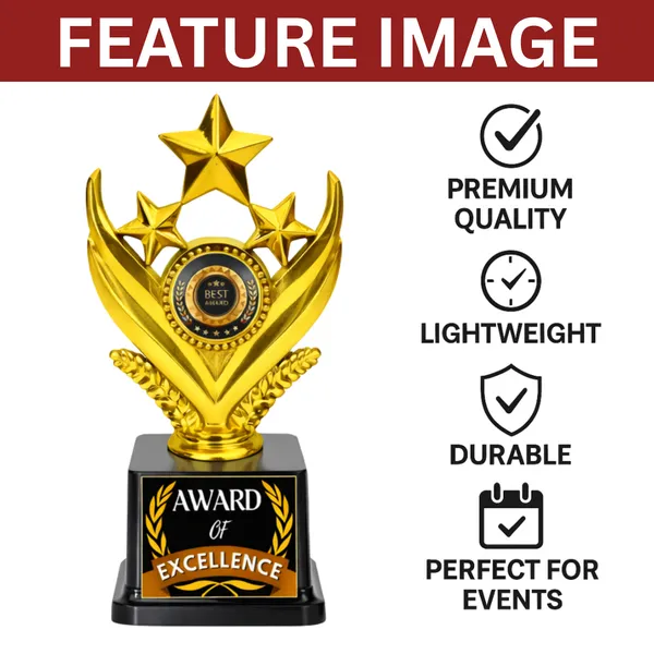 Spellbale_Gold_Star_Trophy_–_Pack_of_10_|_Award_of_Excellence_|_Free_Customization_|_Available_Sizes_18cm,_22cm_&_26cm_|_Sports,_School_&_Corporate_Awards