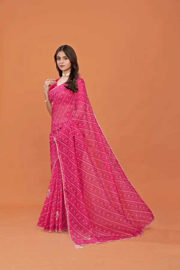 Pink_Crinkle_Chiffon_Bandhej_Printed_Saree_With_Unstitched_Blouse_Piece