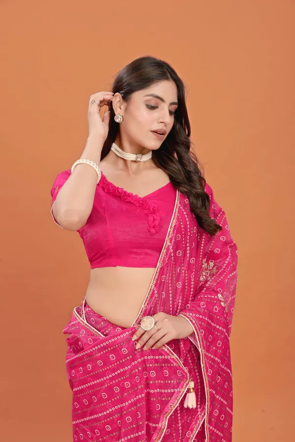 Pink_Crinkle_Chiffon_Bandhej_Printed_Saree_With_Unstitched_Blouse_Piece