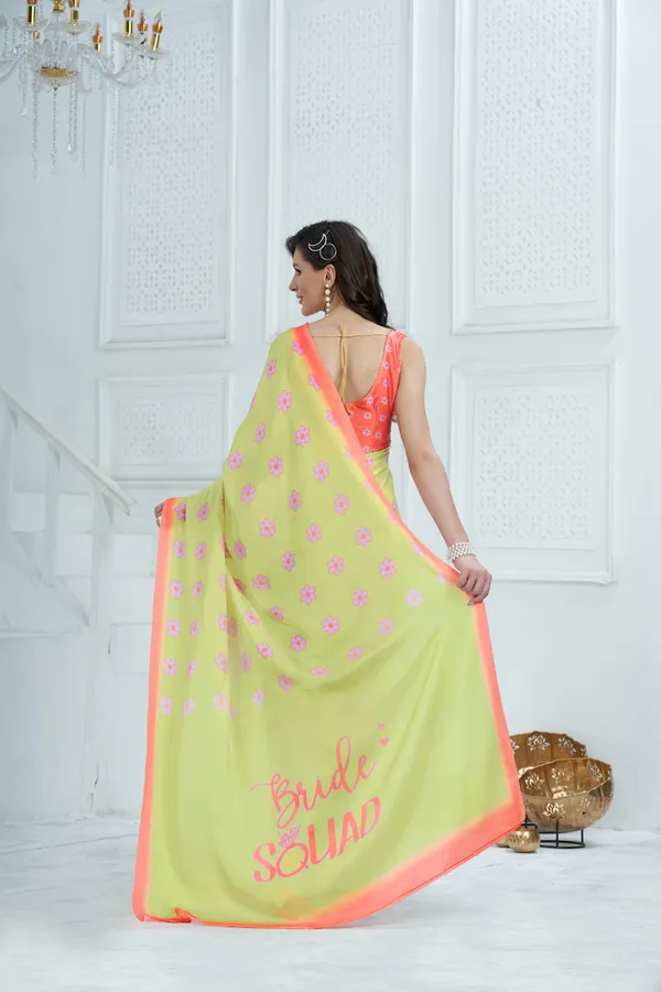 Yellow_Satin_Georgette_Printed_Saree_With_Unstitched_Blouse_Piece