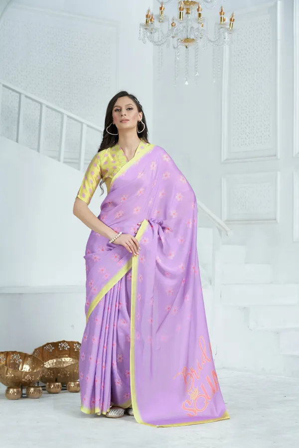 Purple_Satin_Georgette_Floral_Printed_Saree_With_Unstitched_Blouse_Piece