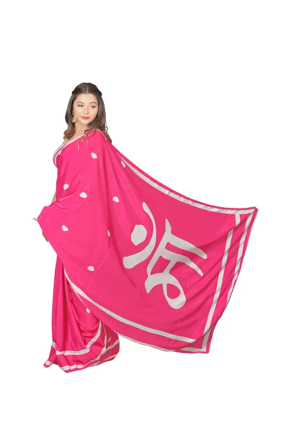 Pink_&_White_Poly_crepe_Maa_Printed_Saree_With_Unstitched_Blouse_Piece