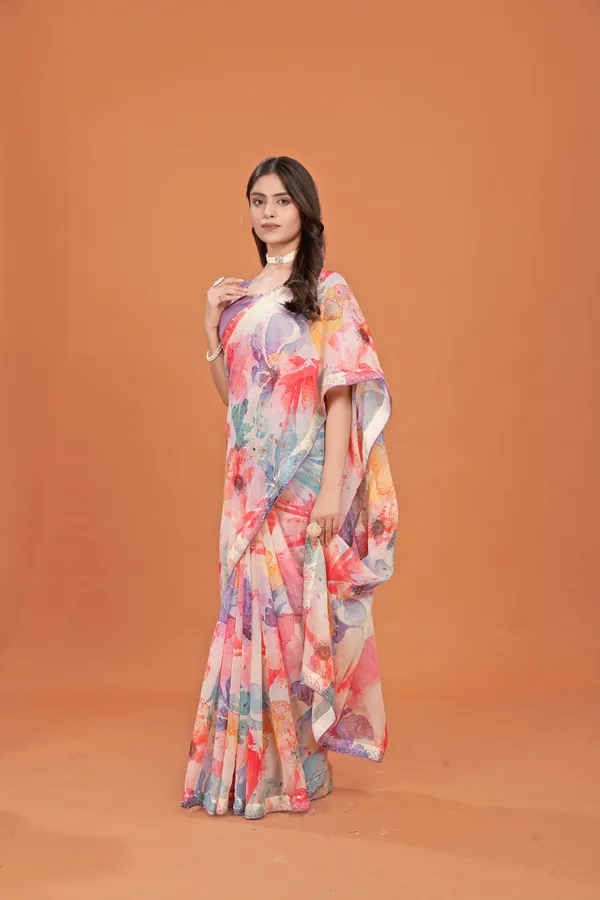 Multicolor_Crinkle_Chiffon_Floral_Printed_Saree_With_Unstitched_Blouse_Piece