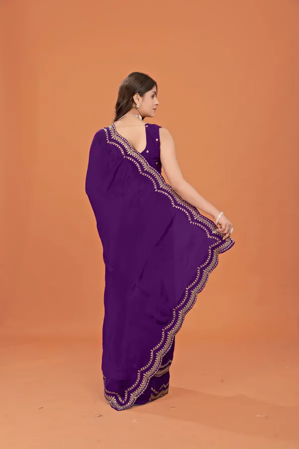 Purple_Crepe_Silk_Embroidered_Saree_With_Unstitched_Blouse_Piece