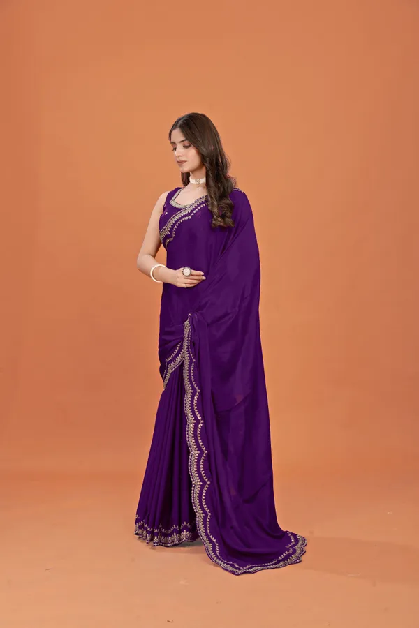 Purple_Crepe_Silk_Embroidered_Saree_With_Unstitched_Blouse_Piece