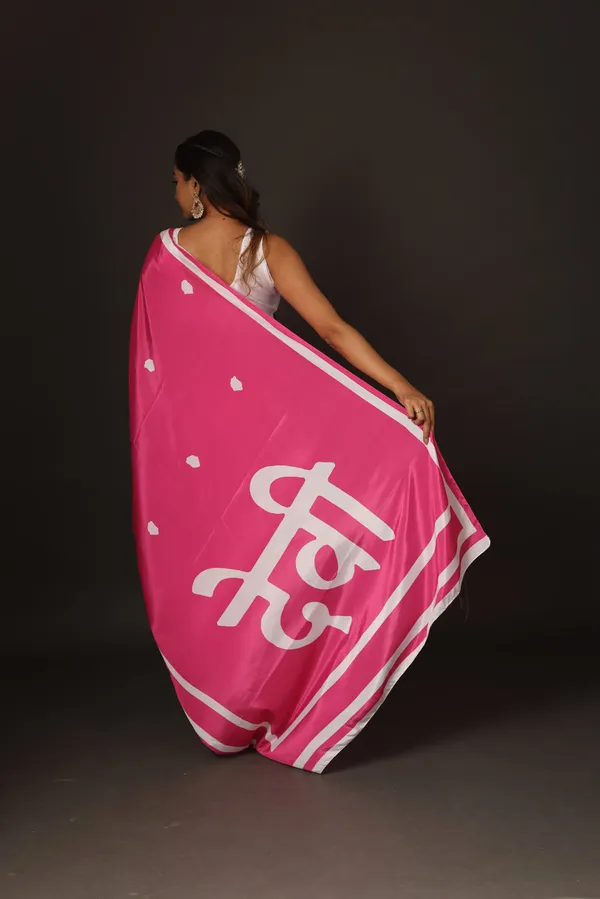 Pink_And_White_Poly_Crepe_Devi_Printed_Saree_With_Unstitched_Blouse_Piece
