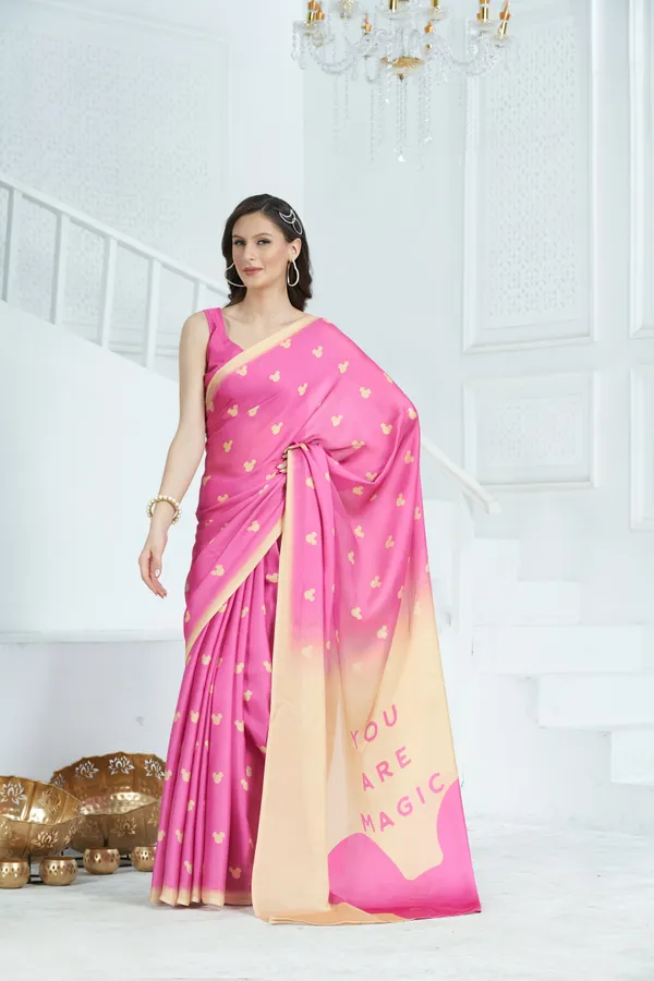 Pink_&_Yellow_Satin_Georgette_Printed_Saree_With_Unstitched_Blouse_Piece