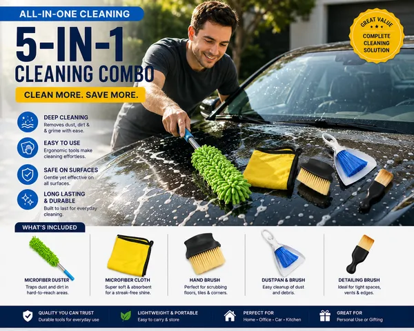 5-in-1_Car_Cleaning_Kit_Combo_|_Microfiber_Duster,_Premium_Microfiber_Cloth,_Soft_Interior_Detailing_Brush,_Dashboard_Dustpan_Brush_&_Cleaning_Applicator_|_Multipurpose_Car_Wash_Accessories_Set_for_Car_Interior_&_Exterior_Cleaning