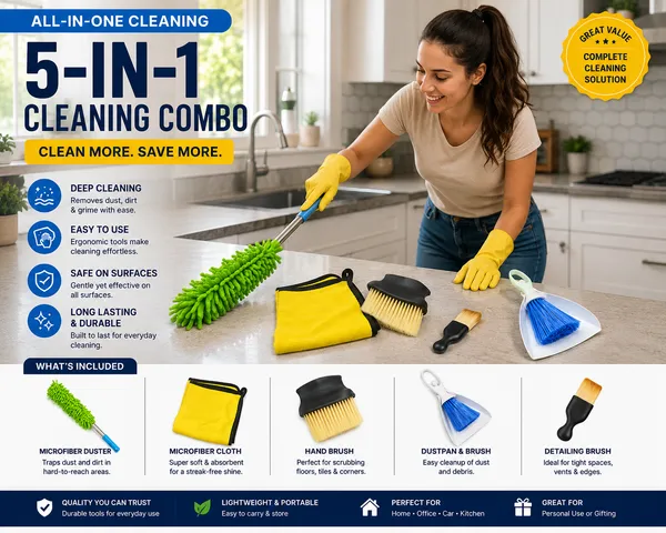 5-in-1_Car_Cleaning_Kit_Combo_|_Microfiber_Duster,_Premium_Microfiber_Cloth,_Soft_Interior_Detailing_Brush,_Dashboard_Dustpan_Brush_&_Cleaning_Applicator_|_Multipurpose_Car_Wash_Accessories_Set_for_Car_Interior_&_Exterior_Cleaning