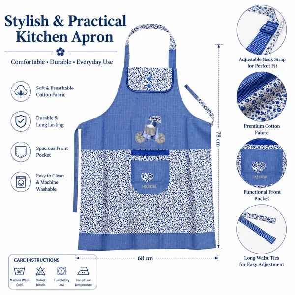 Cotton_Kitchen_Apron_for_Women_with_Front_Pocket_&_Adjustable_Neck_Strap_|_Floral_Printed_Cooking_Apron_|_Washable_Cooking,_Baking,_Housekeeping_&_Gardening_Apron_|_Blue_Kitchen_Apron