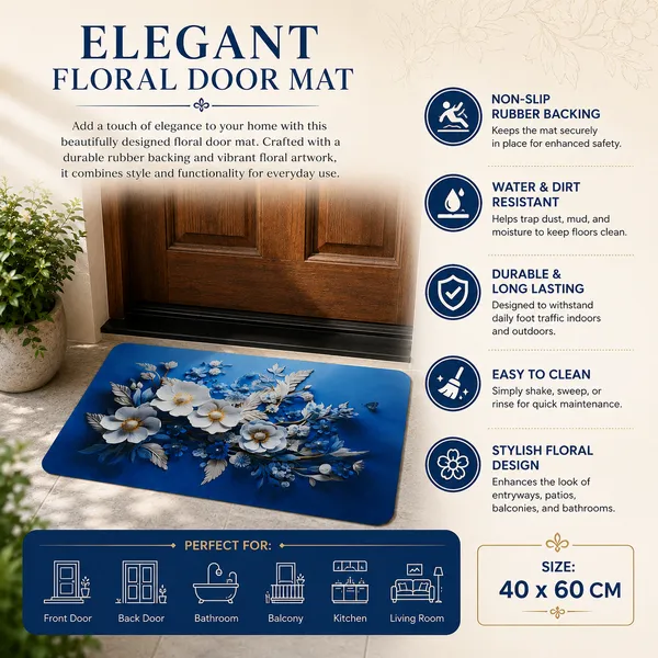 Elegant_Floral_Printed_Rubber_Door_Mat_40x60_cm_|_Anti-Slip_Waterproof_Entrance_Mat_|_Dust_Trapping_Washable_Floor_Mat_for_Front_Door,_Bathroom,_Kitchen,_Balcony,_Patio_&_Indoor_Outdoor_Use