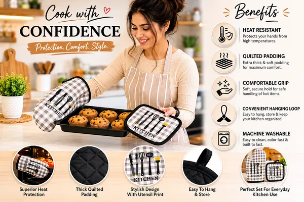 Kitchen_Oven_Mitt_&_Pot_Holder_Set,_Heat_Resistant_Cotton_Quilted_Gloves_for_Baking,_Cooking_&_BBQ,_Non-Slip_Oven_Glove_with_Hanging_Loop,_Thick_Padded_Kitchen_Accessories_Set_for_Home_&_Restaurant_Use