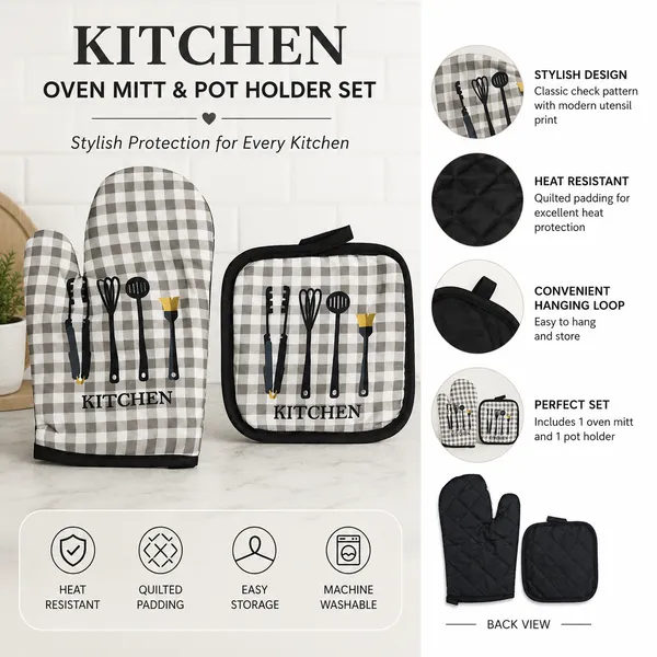 Kitchen_Oven_Mitt_&_Pot_Holder_Set,_Heat_Resistant_Cotton_Quilted_Gloves_for_Baking,_Cooking_&_BBQ,_Non-Slip_Oven_Glove_with_Hanging_Loop,_Thick_Padded_Kitchen_Accessories_Set_for_Home_&_Restaurant_Use
