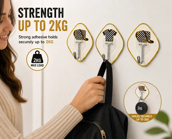 Decorative_Self_Adhesive_Wall_Hooks_for_Home,_Kitchen_&_Bathroom_|_Heavy_Duty_Waterproof_Sticky_Hooks_Up_to_2kg_Load_Capacity_|_No_Drill_Wall_Hanger_for_Keys,_Bags,_Towels_(Pack_of_9,_Racing_Theme_Design)