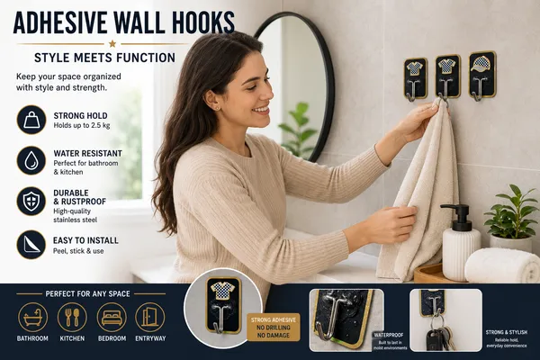 Premium_Self_Adhesive_Wall_Hooks_for_Home_&_Kitchen_(Pack_of_9)_|_Heavy_Duty_Waterproof_Sticky_Hooks_|_Stainless_Steel_Wall_Hanger_|_No_Drill_Multipurpose_Hooks_for_Bathroom,_Kitchen,_Bedroom_&_Office_|_Holds_Up_to_2_Kg