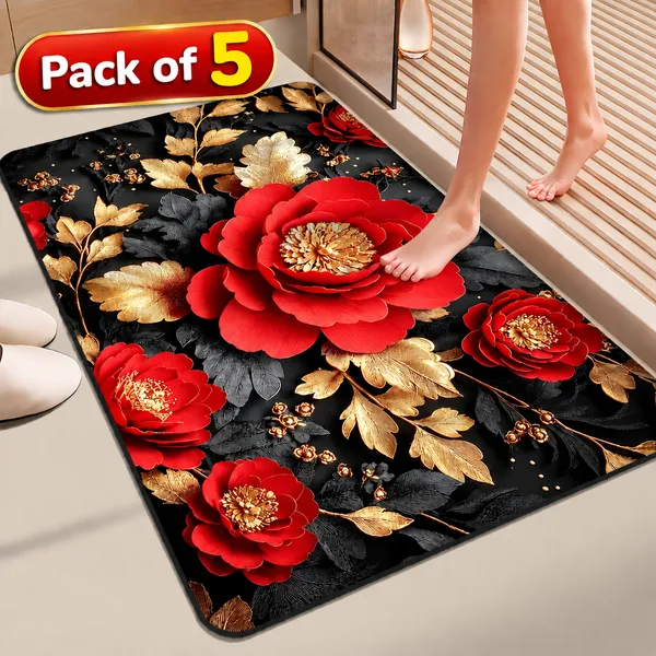 Elegant_Floral_Rubber_Door_Mat_40x60_CM_|_Non-Slip_Waterproof_Entrance_Mat_|_Heavy_Duty_Indoor_Outdoor_Floor_Mat_|_Decorative_Welcome_Door_Mat_for_Home,_Bathroom,_Kitchen,_Balcony_&_Front_Door_Pack_of_5