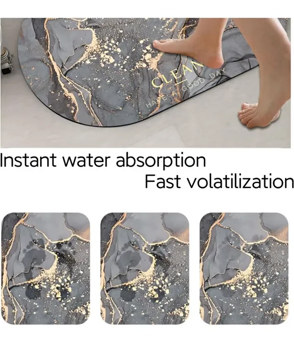 Pack_Of_2_Cream_&_Brown_Anti-Skid_Microfibre_Bath_Mat_For_Home_&_Office_|_40X60_Cm__|_Assorted_|_Printed