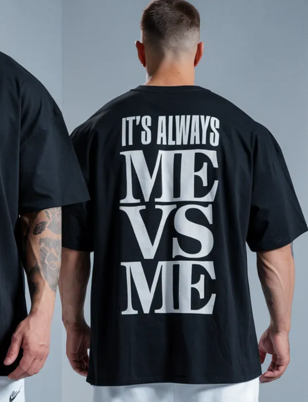 Black_GSM_220_Fashionable_Oversized_Round_Neck_Printed_T-Shirt_For_Men